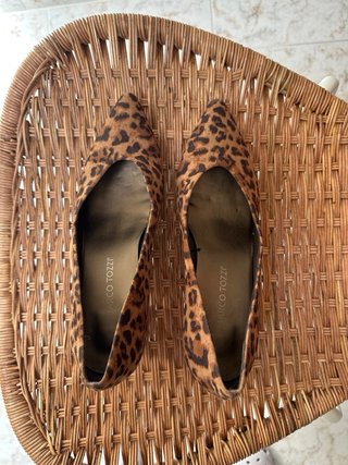 Vince Camuto Zapatos Tacón Animal Print Marrón
