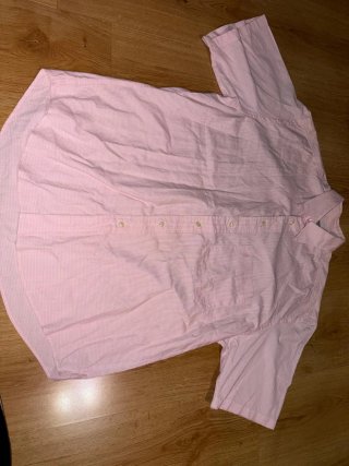 Camisa Yves Saint Laurent rosa cuadros