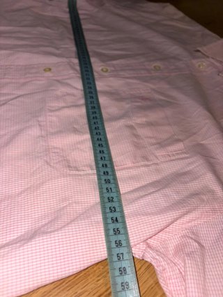 Camisa Yves Saint Laurent rosa cuadros