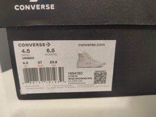 Converse All Star Hi Vintage White Tg 39