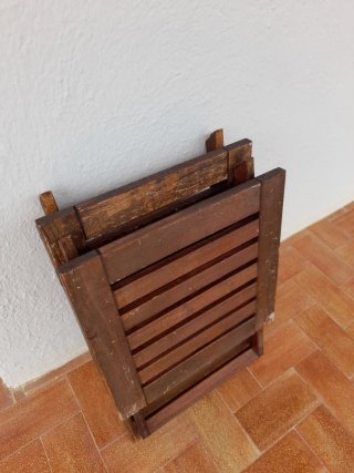 Pareja Mesitas Plegables Madera Ikea
