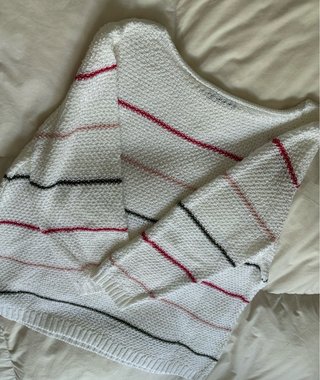 Jersey Pilar Prieto blanco con rayas