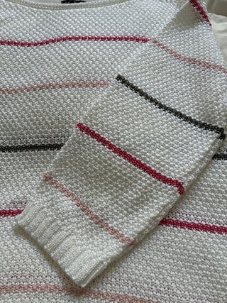 Jersey Pilar Prieto blanco con rayas