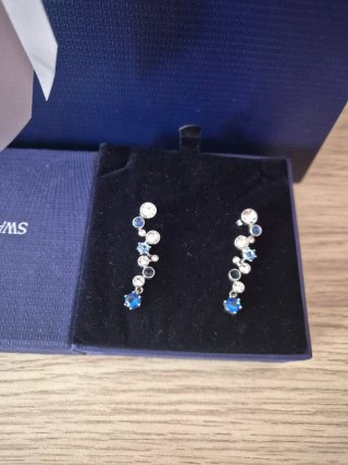 Pendientes Constella Swarovski Azul y Plata