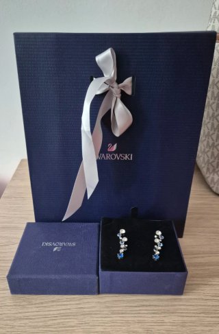 Pendientes Constella Swarovski Azul y Plata