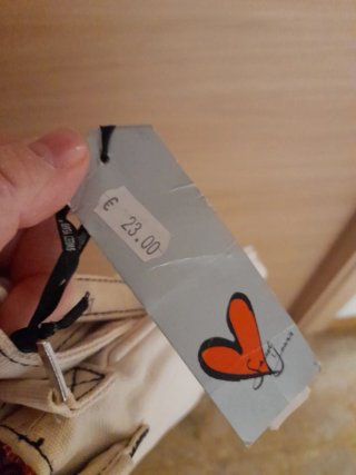 Borsetta Sweet Years panna con cuore