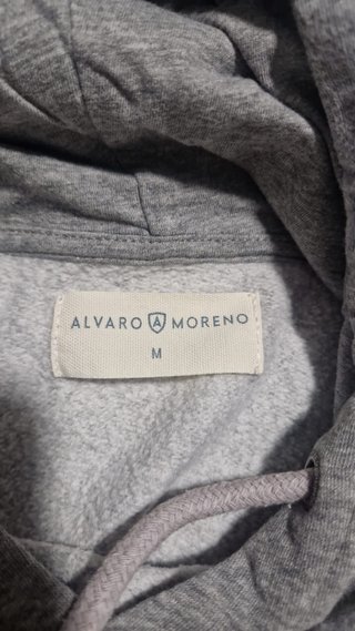Sudadera Gris Alvaro Moreno con Logo