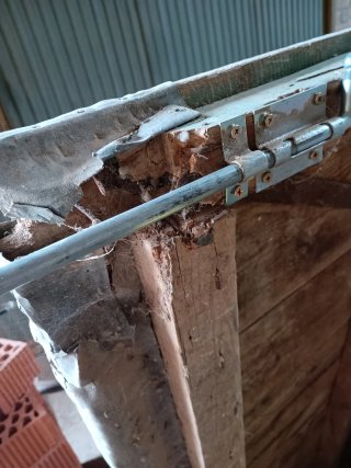 Puerta rústica madera 2 hojas