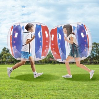 Bolas Inflables de Choque 2-Pack, Bolas Zorb de Cuerpo de 4FT/1.2M para Niños y Adolescentes, Bolas de Burbuja Humana de PVC Duradero para Juegos de Equipo al Aire Libre, Juguetes de Choque para P...