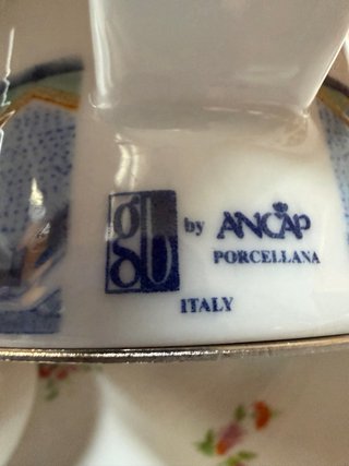 Caffettiera Vintage Guido Bregna Porcellana Metall