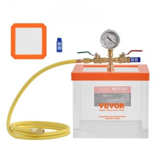 Cámara de Vacío de 7.6L, Cámara de Degasificación de Acrílico Multipropósito Mejorada, Cámara de Vacío Transparente, para Degasificación de Resina, Degasificación de Gel de Sílice, Degasificación ...