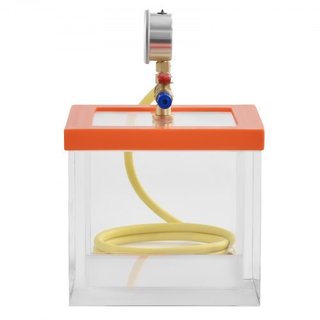 Cámara de Vacío de 7.6L, Cámara de Degasificación de Acrílico Multipropósito Mejorada, Cámara de Vacío Transparente, para Degasificación de Resina, Degasificación de Gel de Sílice, Degasificación ...