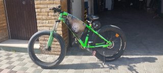 Bicicleta Fat Bike Eléctrica Verde