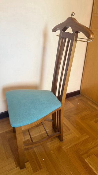 Galán de noche madera con asiento