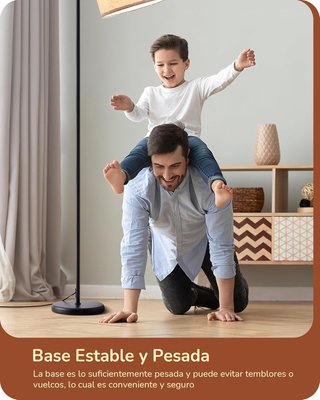 Lampada da Terra Minimalista EDISHINE Beige/Nero