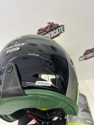 Casco Talla S  Jet AXXIS Negro/Verde