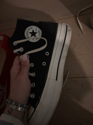 Converse All Star nere bianche taglia 40