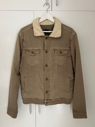 Chaqueta tejana forrada marrón L Duncan