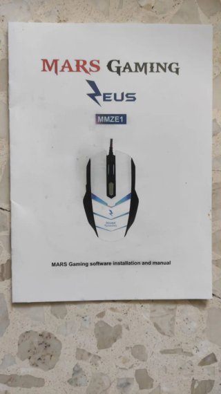 Ratón Gaming Mars Gaming MMZE1 Blanco/Negro