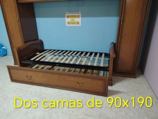 Dormitorio Puente con 2 Camas 90x190