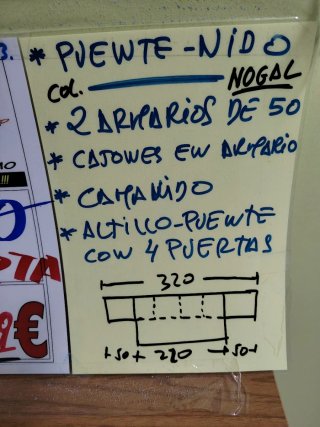 Dormitorio Puente con 2 Camas 90x190