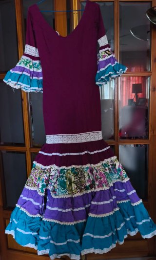 Traje de flamenca volantes