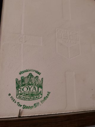 Azulejo vintage Royal mosa holland escena rural