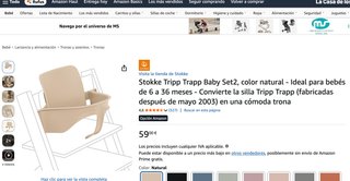 Baby Set + Bandeja de Stokke Tripp Trapp chair.