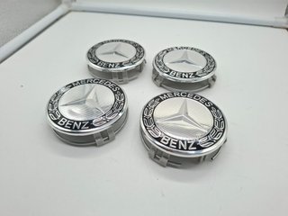 4 Borchie Coprimozzo Mercedes Benz 75mm
