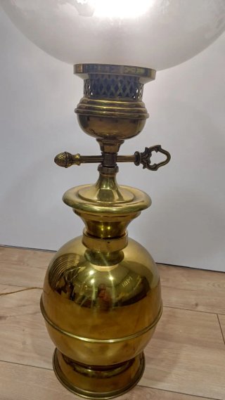 Lámpara de mesa dorada antigua 65 cm