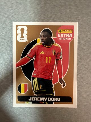 Extra  Sticker Jérémy Doku Bronce Mundial 2026