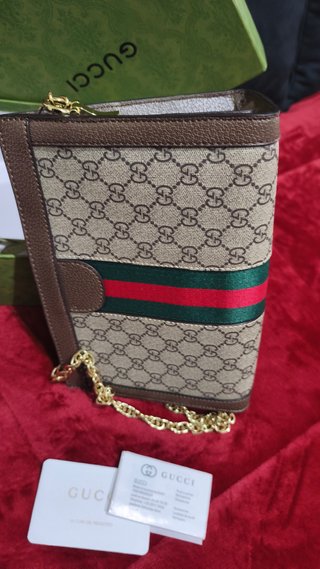 Bolso Gucci Beige y Verde