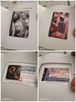 Cartellina schede telefoniche Il Lavoro