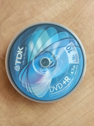 TDK DVD+R 10 Discos 4.7GB 1-16x
