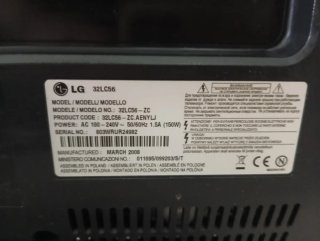 Televisor LG 32LC56 Negro