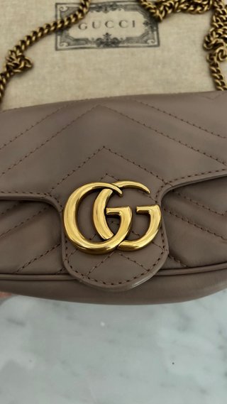 Bolso Gucci Piel Nude GG Marmont