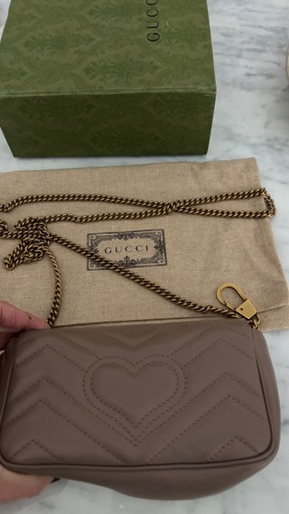 Bolso Gucci Piel Nude GG Marmont