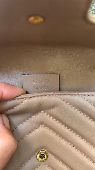Bolso Gucci Piel Nude GG Marmont