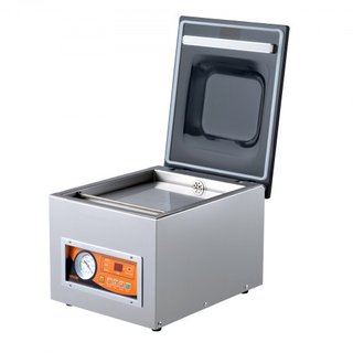 Sellador al vacío de cámara, 260W de potencia de sellado, máquina de envasado al vacío para alimentos húmedos, carnes, marinadas y más, tamaño compacto con longitud de sellado de 260 mm, aplicable...