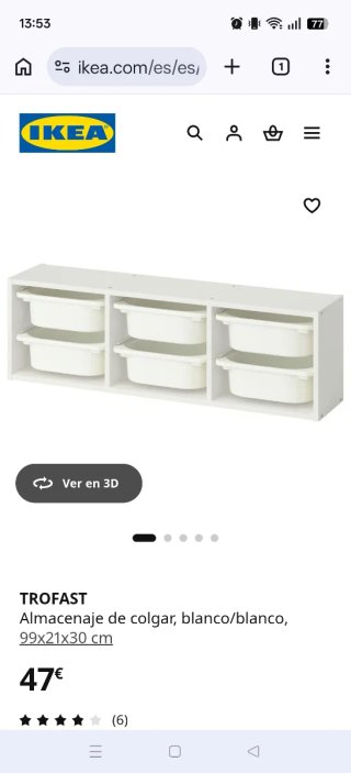 Mueble Almacenaje IKEA TROFAST Blanco