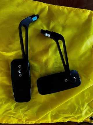 Espejos retrovisores moto negros