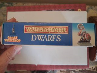 Caixa vintage Warhammer Fantasy Dwarfs completa