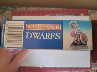 Caixa vintage Warhammer Fantasy Dwarfs completa