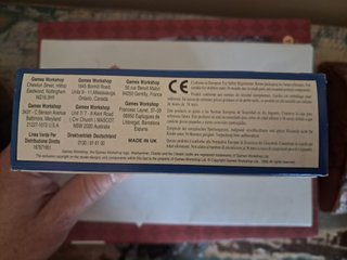 Caixa vintage Warhammer Fantasy Dwarfs completa