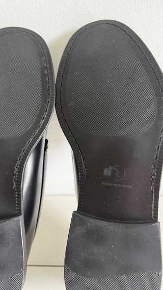 Mocasines Zara Piel Negro Talla 41