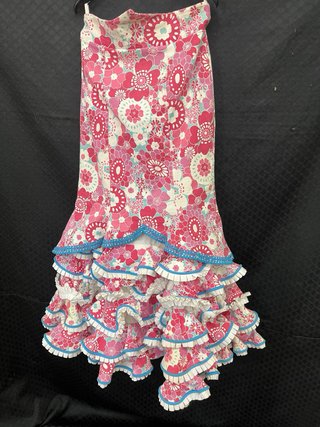Traje Flamenca Falda y Blusa Flores