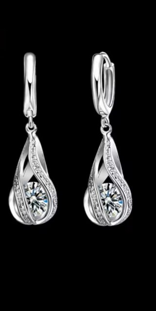 Pendientes Plata 925 con Circonitas