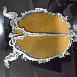 Espejo de tocador antiguo plateado