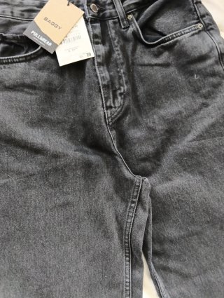 Pantalón vaquero gris oscuro Pull&Bear