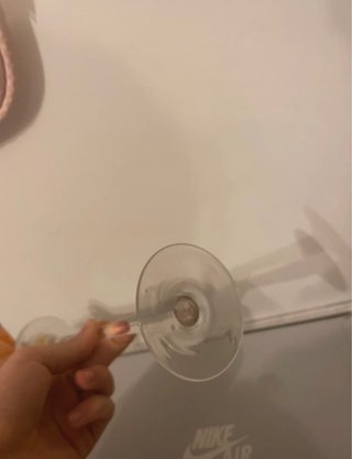 Portacandele lungo in vetro